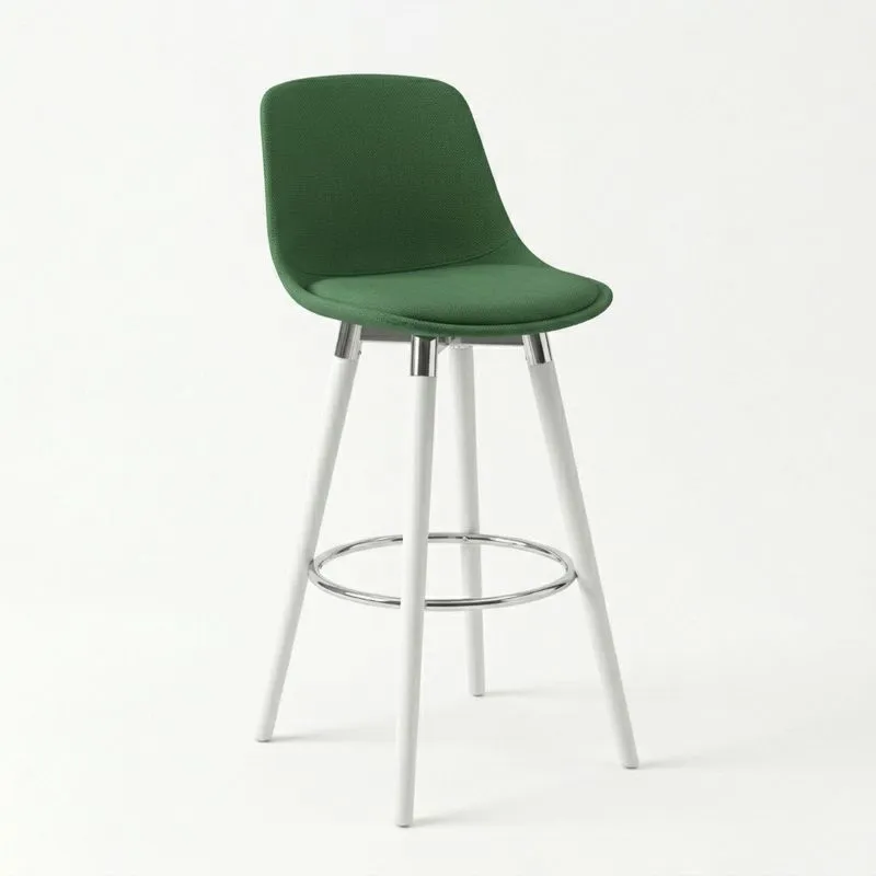 Barhocker Edelstahl Polyester Grün 105 cm