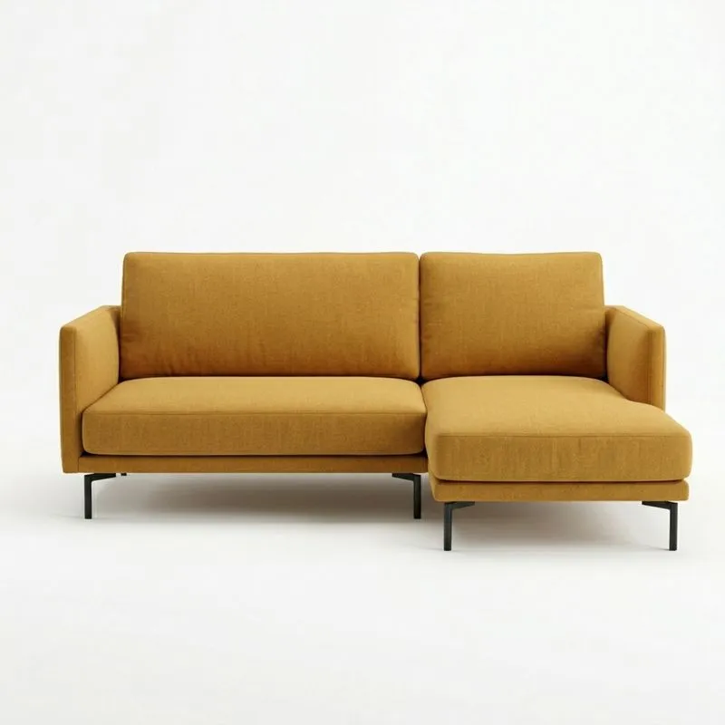 Ecksofa Stoff Gelb Länge240cmxBreite150cmxHöhe85cm