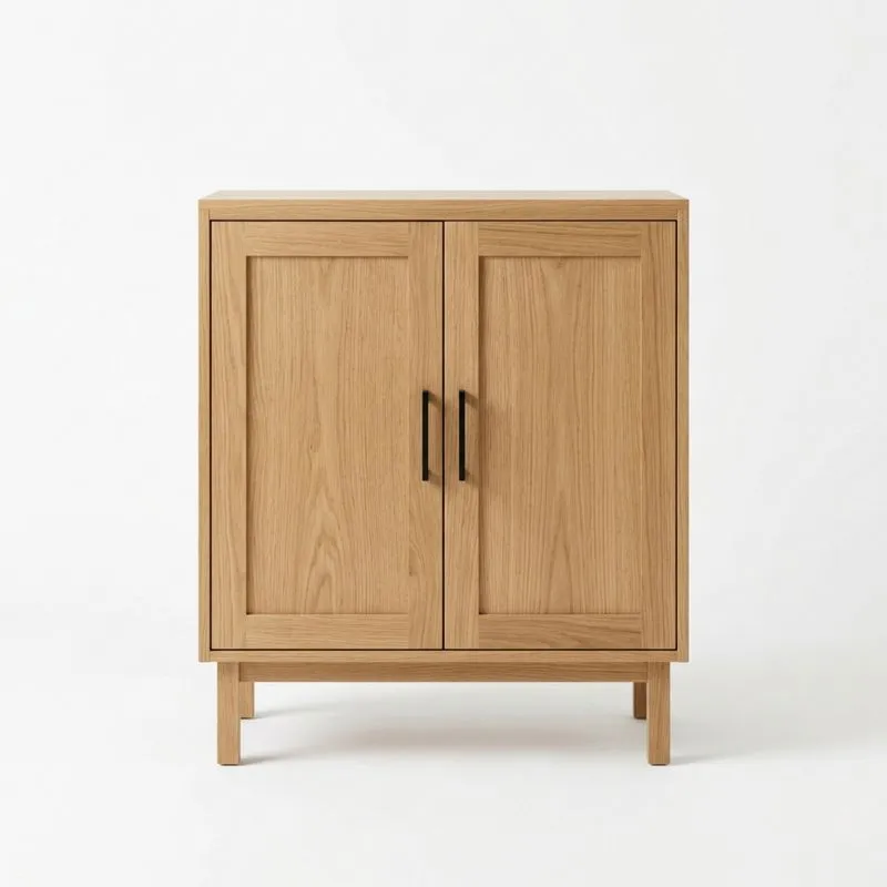 Eichenholzschrank mit 2 Türen
