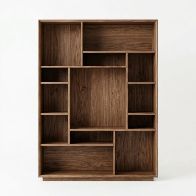 Regal Holz Walnuss Höhe180cmxBreite120cmxTiefe30cm