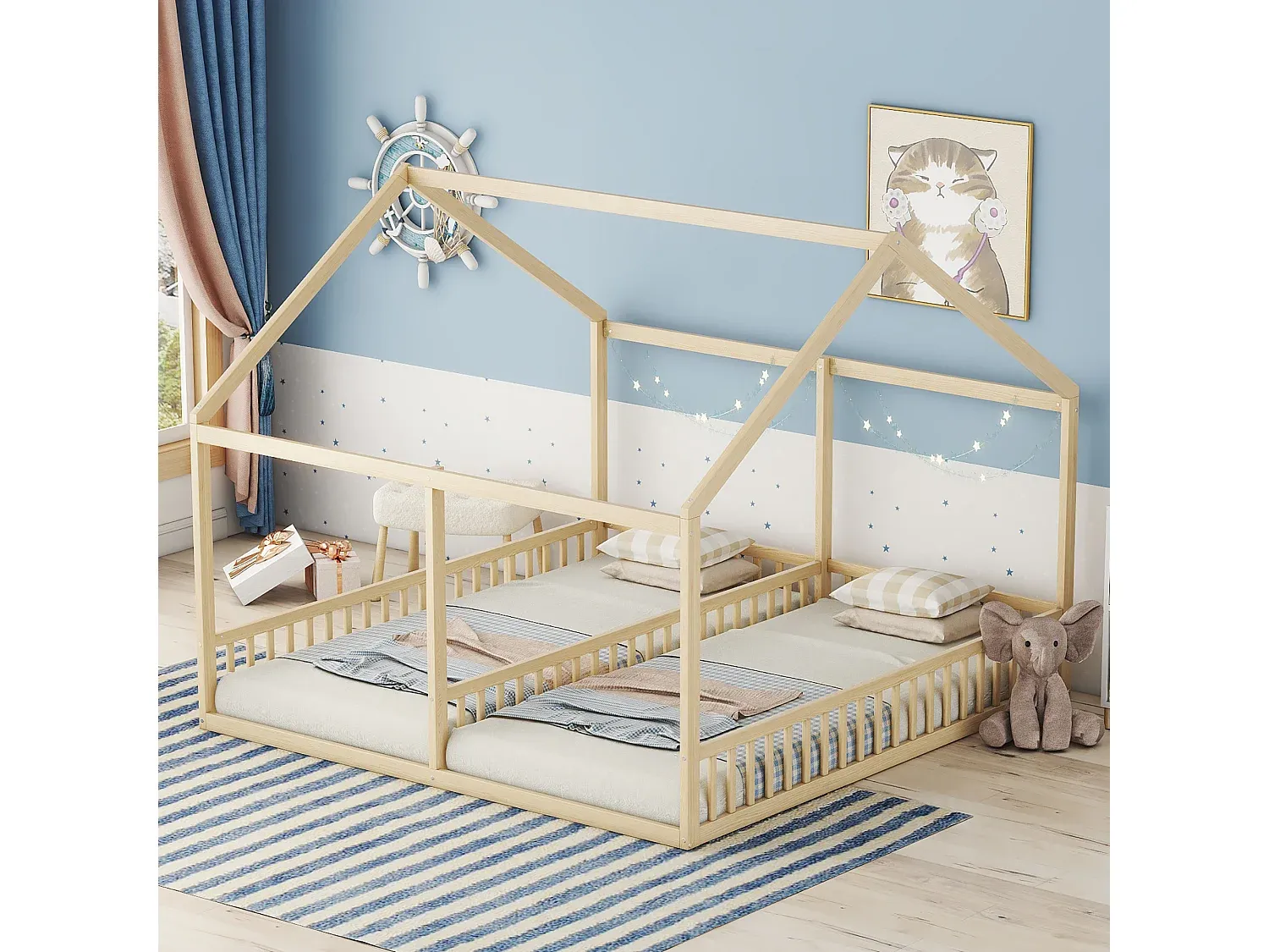Schlafzimmer,Bereich Bett,Hausbett-COZYOVIRA