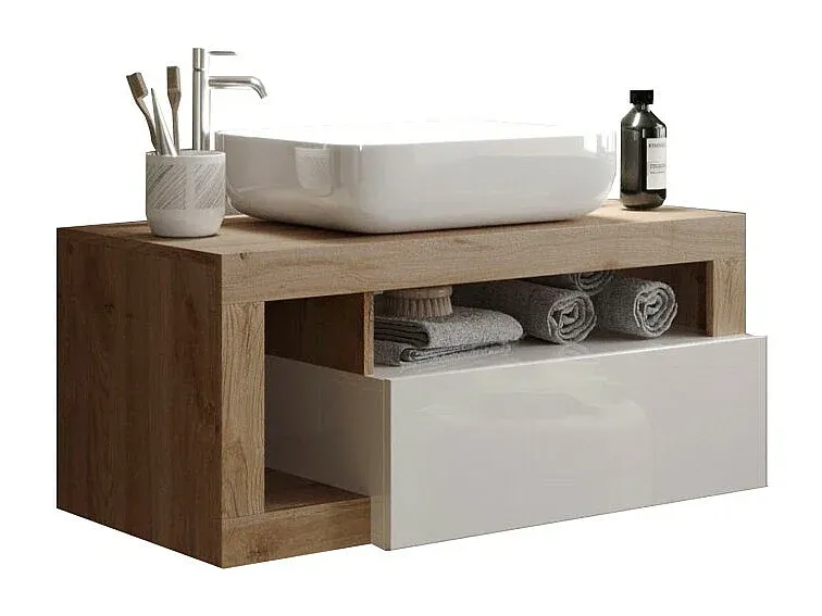 Badezimmer,Bereich Badezimmermöbel,Einzelwaschtisch-COZYOVIRA