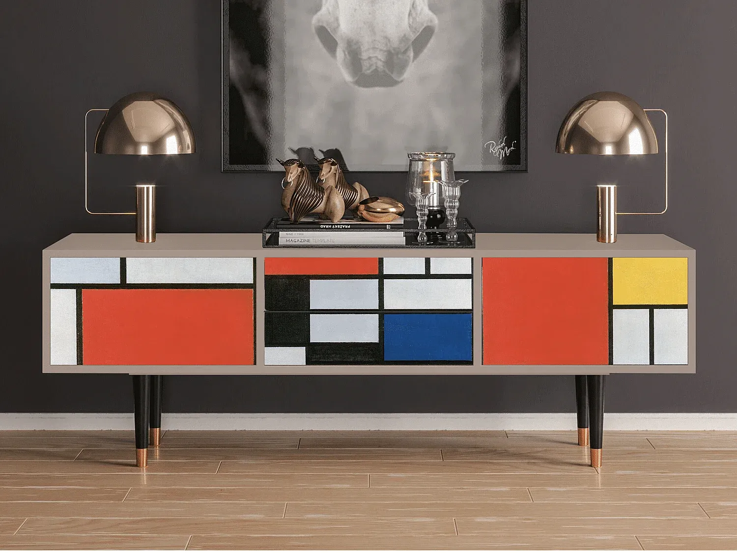 Wohnzimmer und Flur,Wohnzimmermöbel,TV-Board-COZYOVIRA