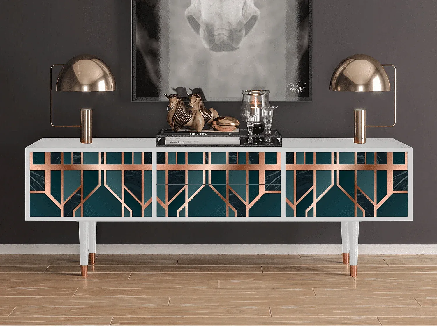 Wohnzimmer und Flur,Wohnzimmermöbel,TV-Board-COZYOVIRA