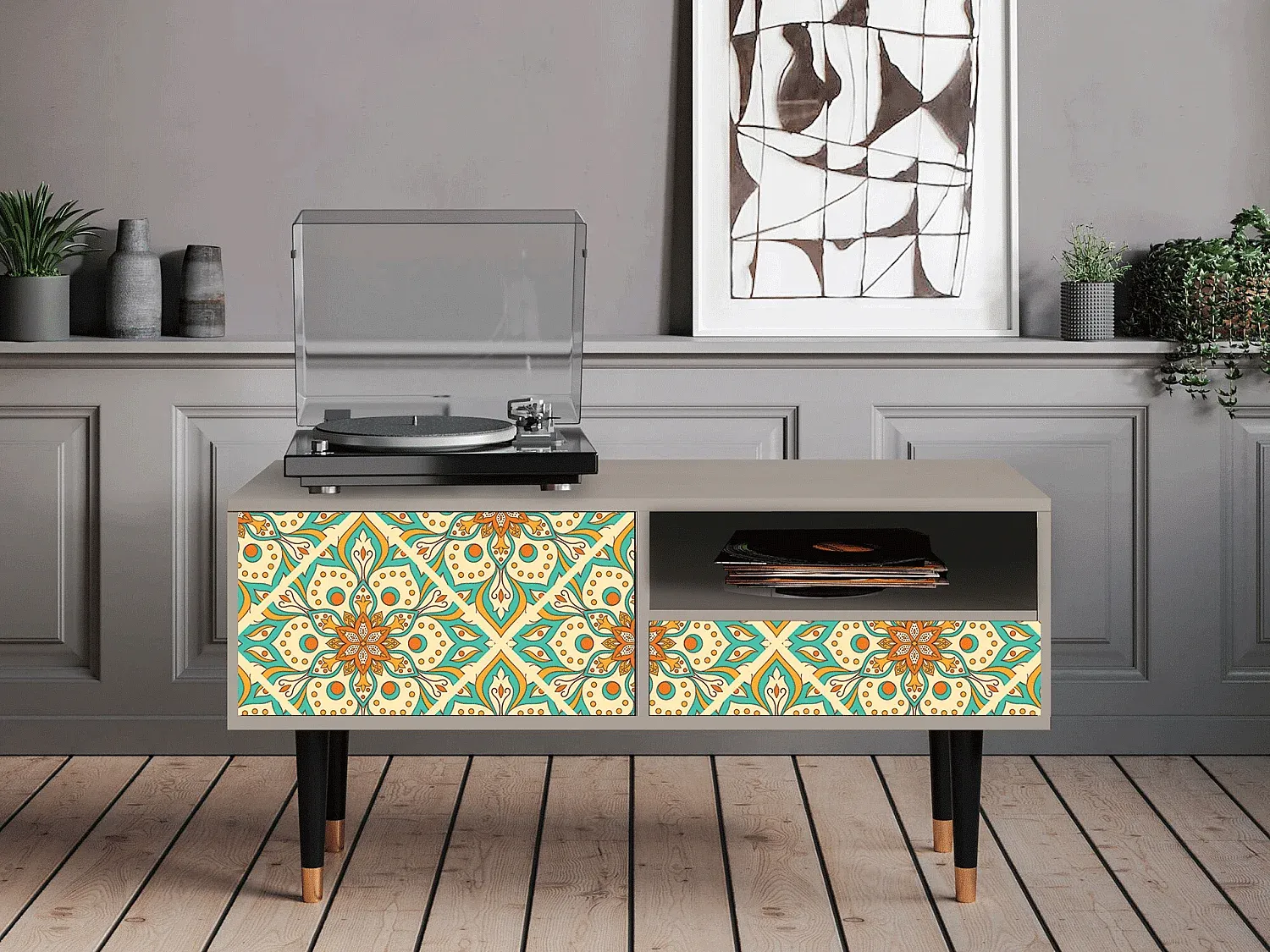 Wohnzimmer und Flur,Wohnzimmermöbel,TV-Board-COZYOVIRA