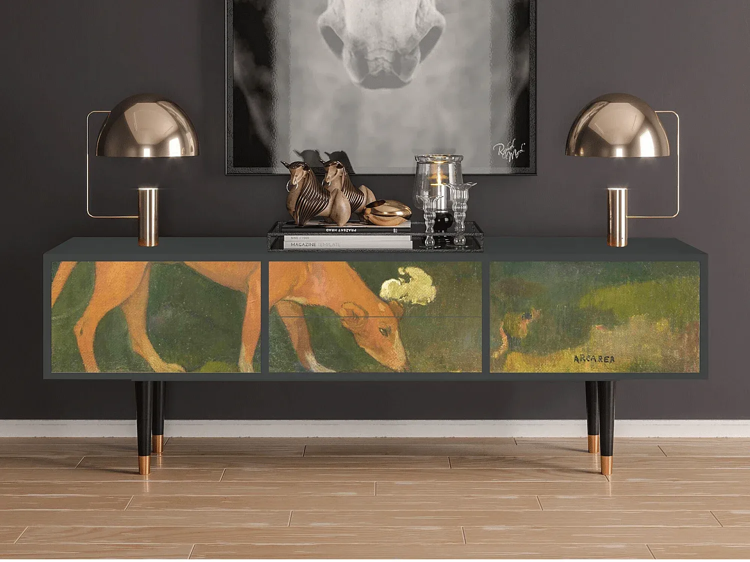 Wohnzimmer und Flur,Wohnzimmermöbel,TV-Board-COZYOVIRA
