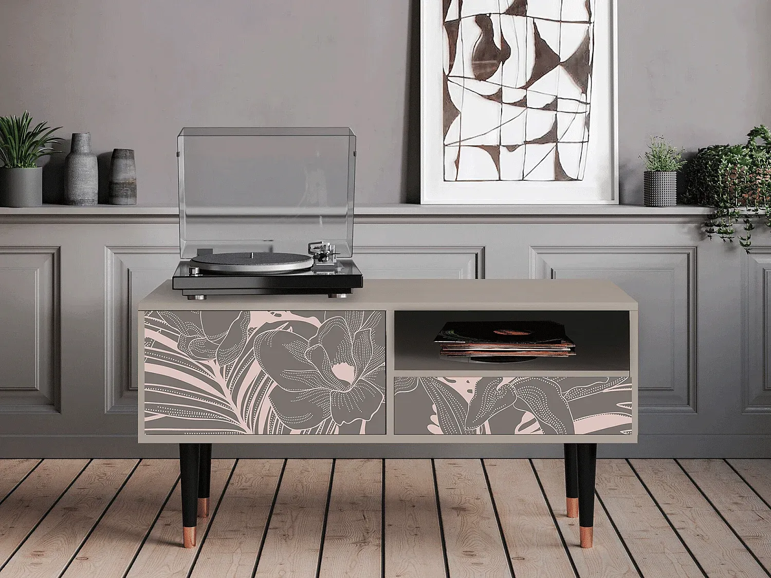 Wohnzimmer und Flur,Wohnzimmermöbel,TV-Board-COZYOVIRA