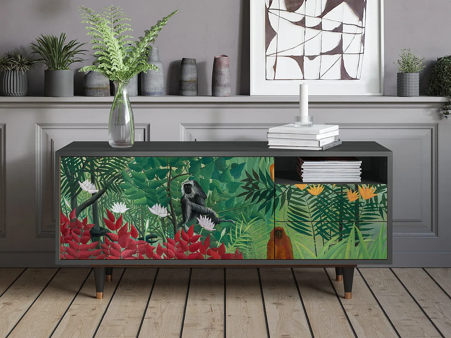 Wohnzimmer und Flur,Wohnzimmermöbel,TV-Board-COZYOVIRA