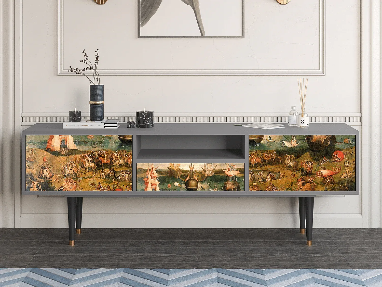 Wohnzimmer und Flur,Wohnzimmermöbel,TV-Board-COZYOVIRA