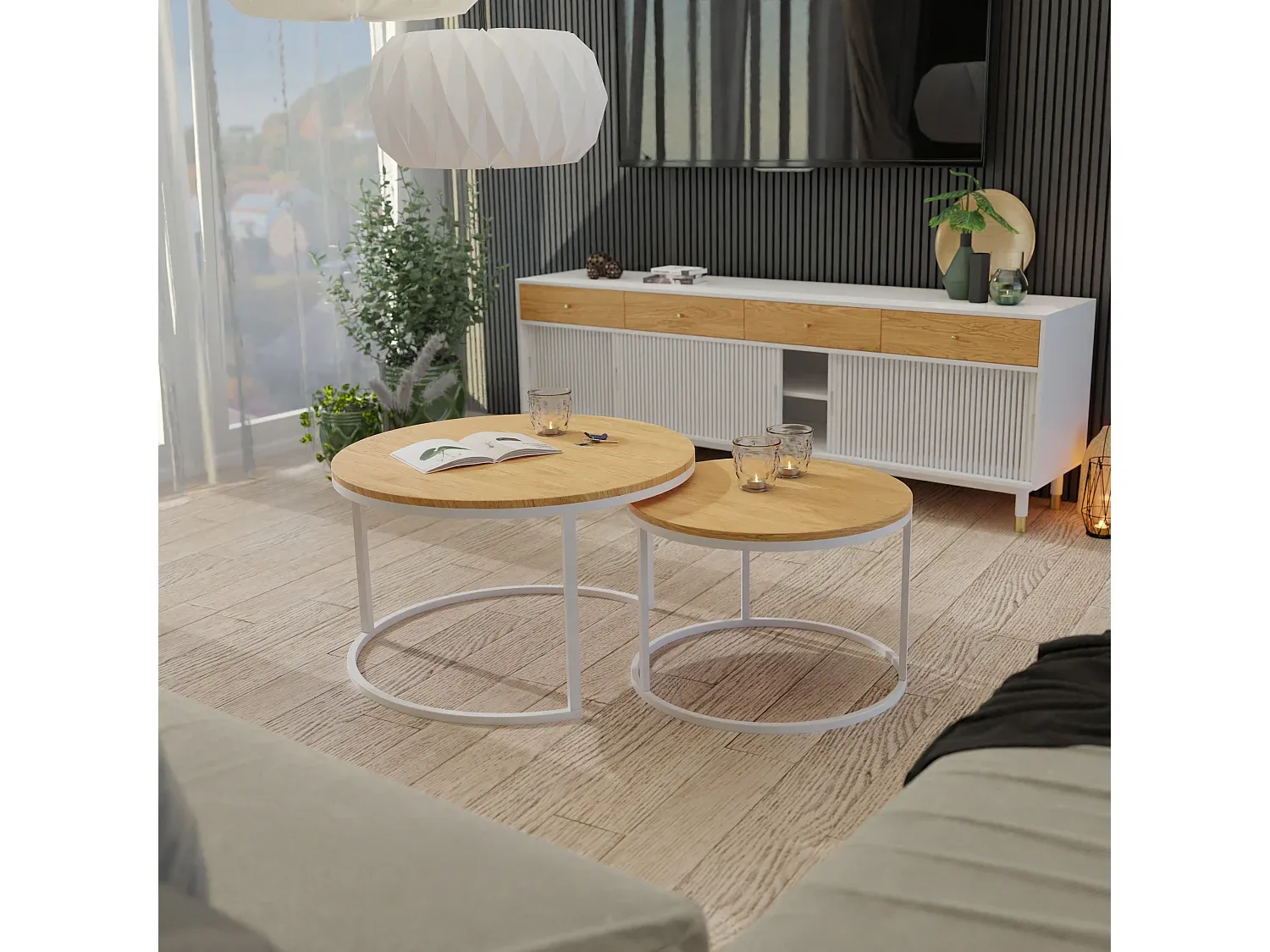 Wohnzimmer und Flur,Wohnzimmermöbel,Beistelltisch-COZYOVIRA