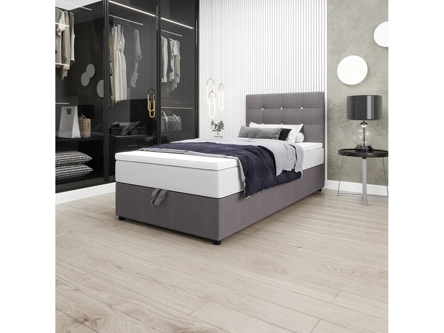 Schlafzimmer,Bereich Bett,Boxspringbett-COZYOVIRA