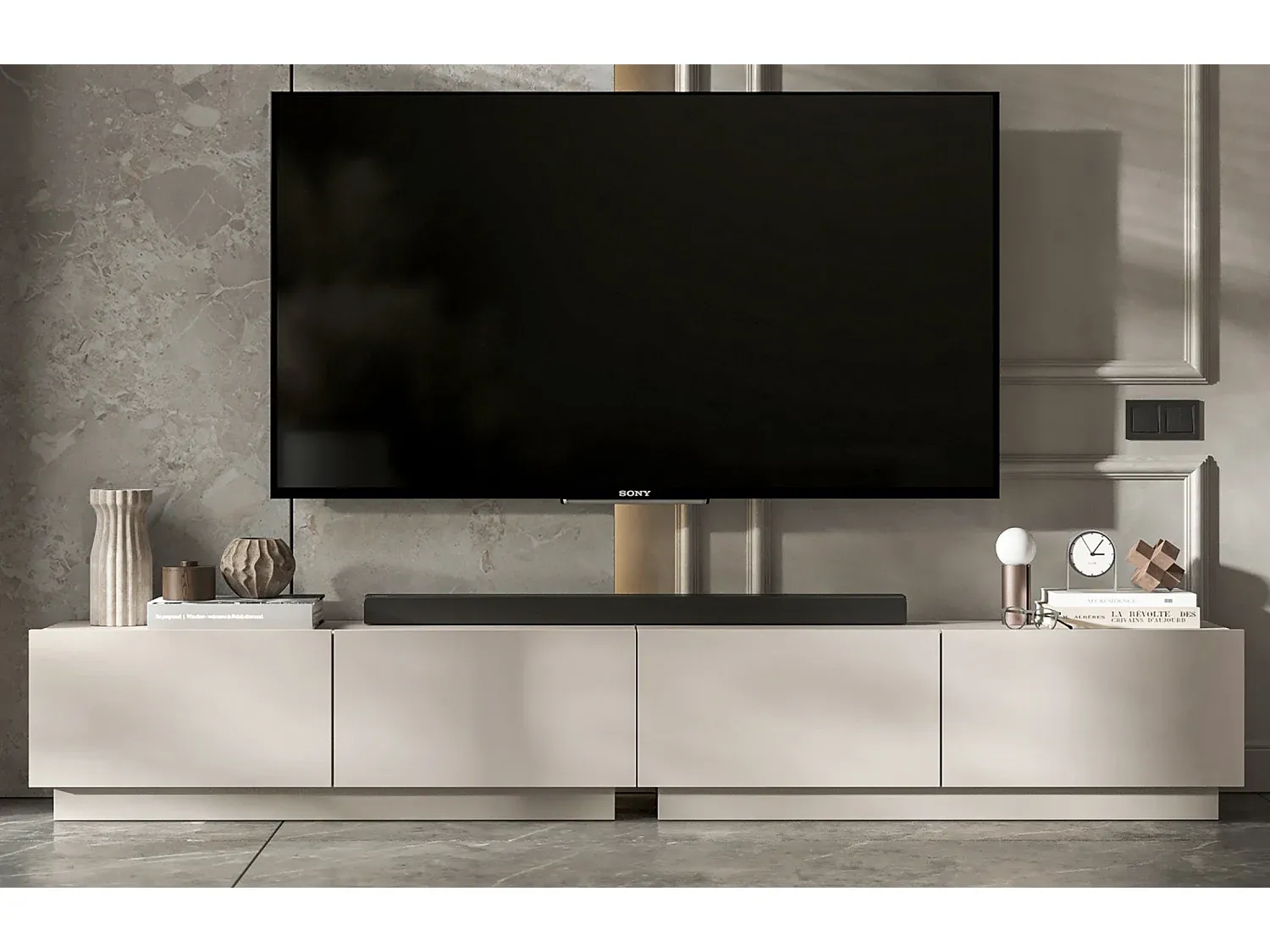 Wohnzimmer und Flur,Wohnzimmermöbel,TV-Board-COZYOVIRA