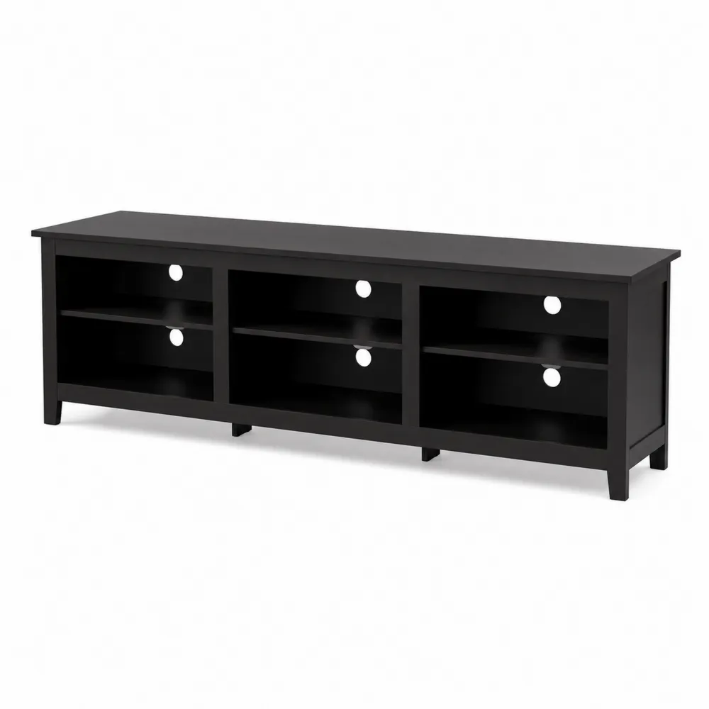 Szafka RTV MDF Czarna 180x40x48 cm