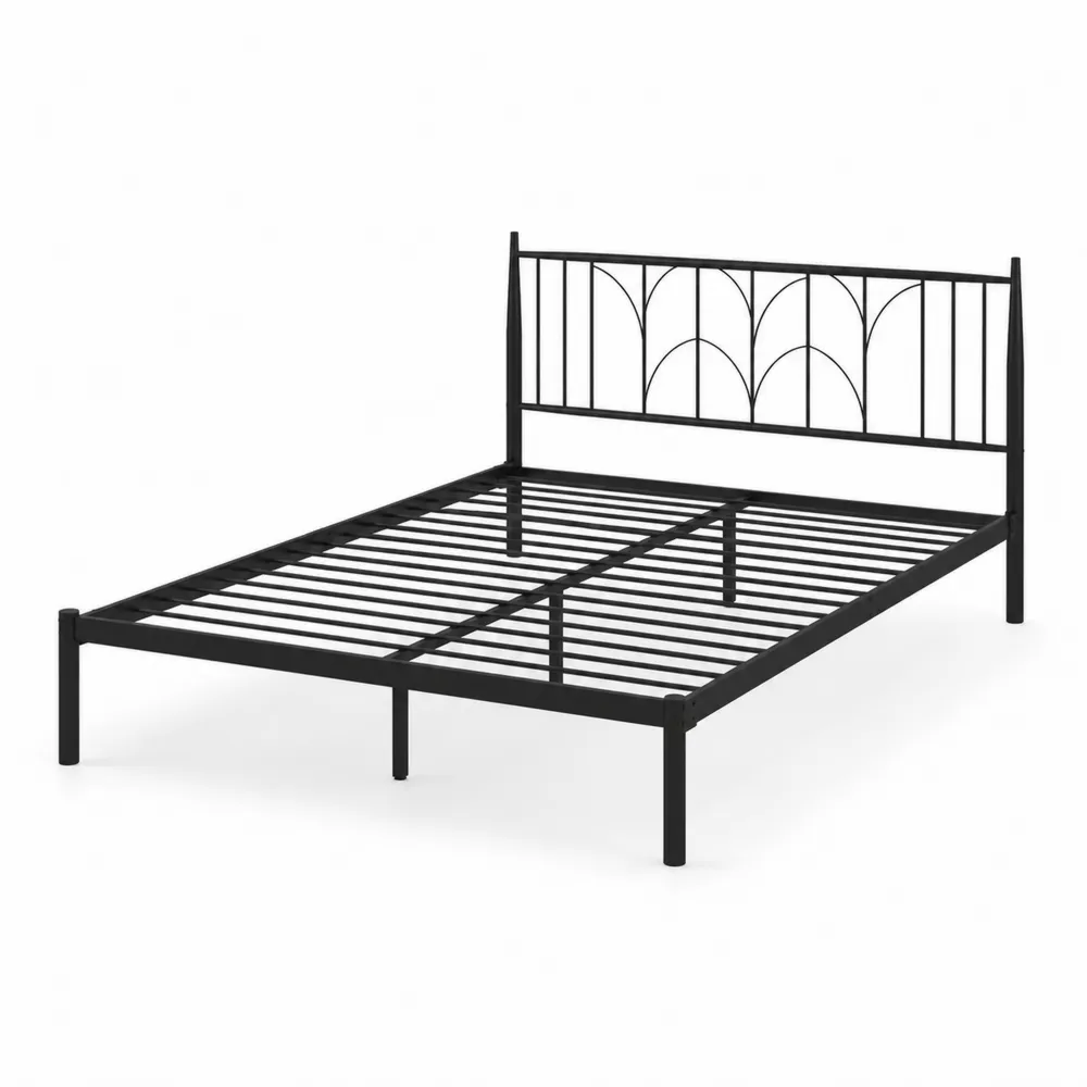 Metalowe łóżko ze stali 200x160 cm Czarny