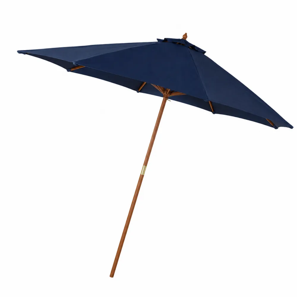 Parasolka ogrodowa drewniana granatowa średnica 250 cm