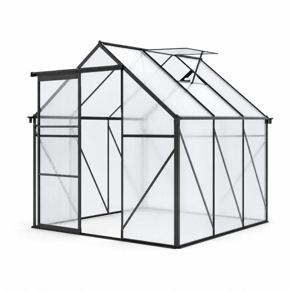 Szklarnia aluminiowa z panelami poliwęglanowymi 4 mm