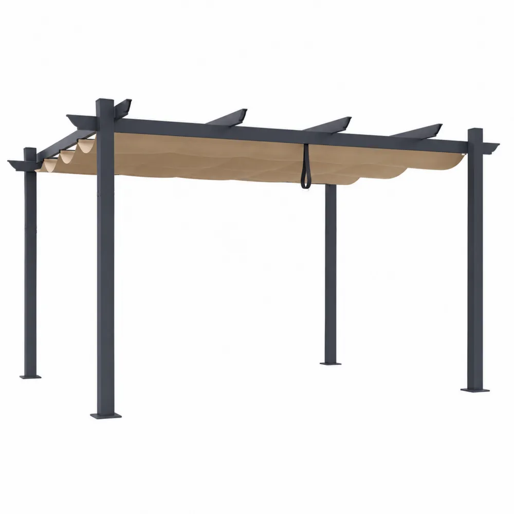 Aluminiowa Pergola z Dachu Poliestrowego 300x400 cm