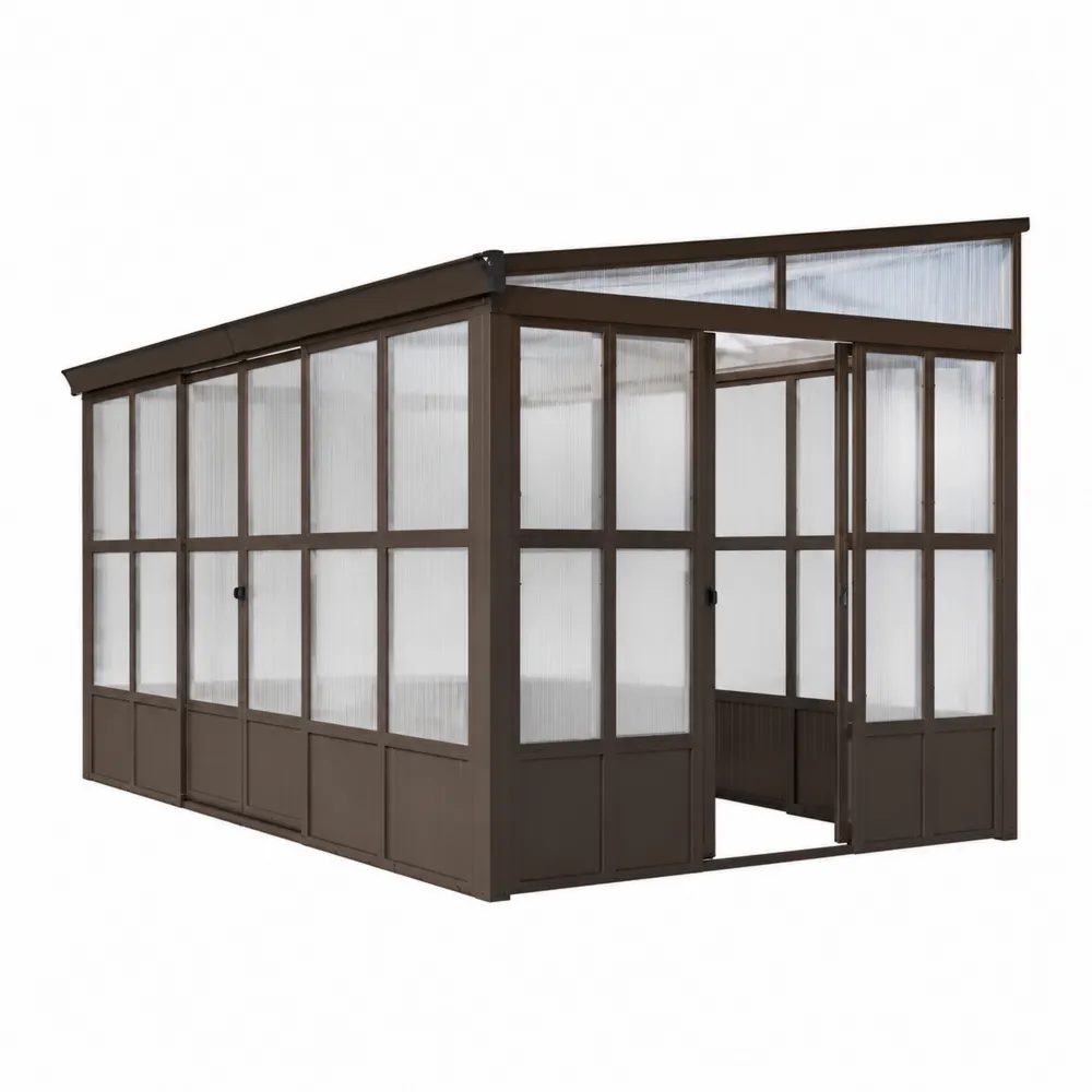 Altana ogrodowa z aluminium i poliwęglanu