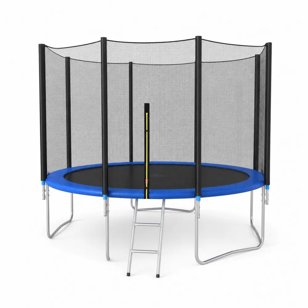 Trampolina ogrodowa z siatką, stalowa, 305 cm
