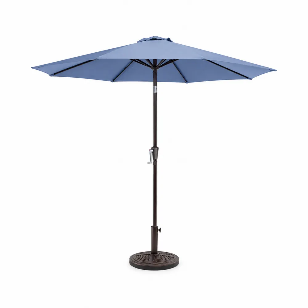 Niebieska parasol ogrodowy tkanina poliestrowa