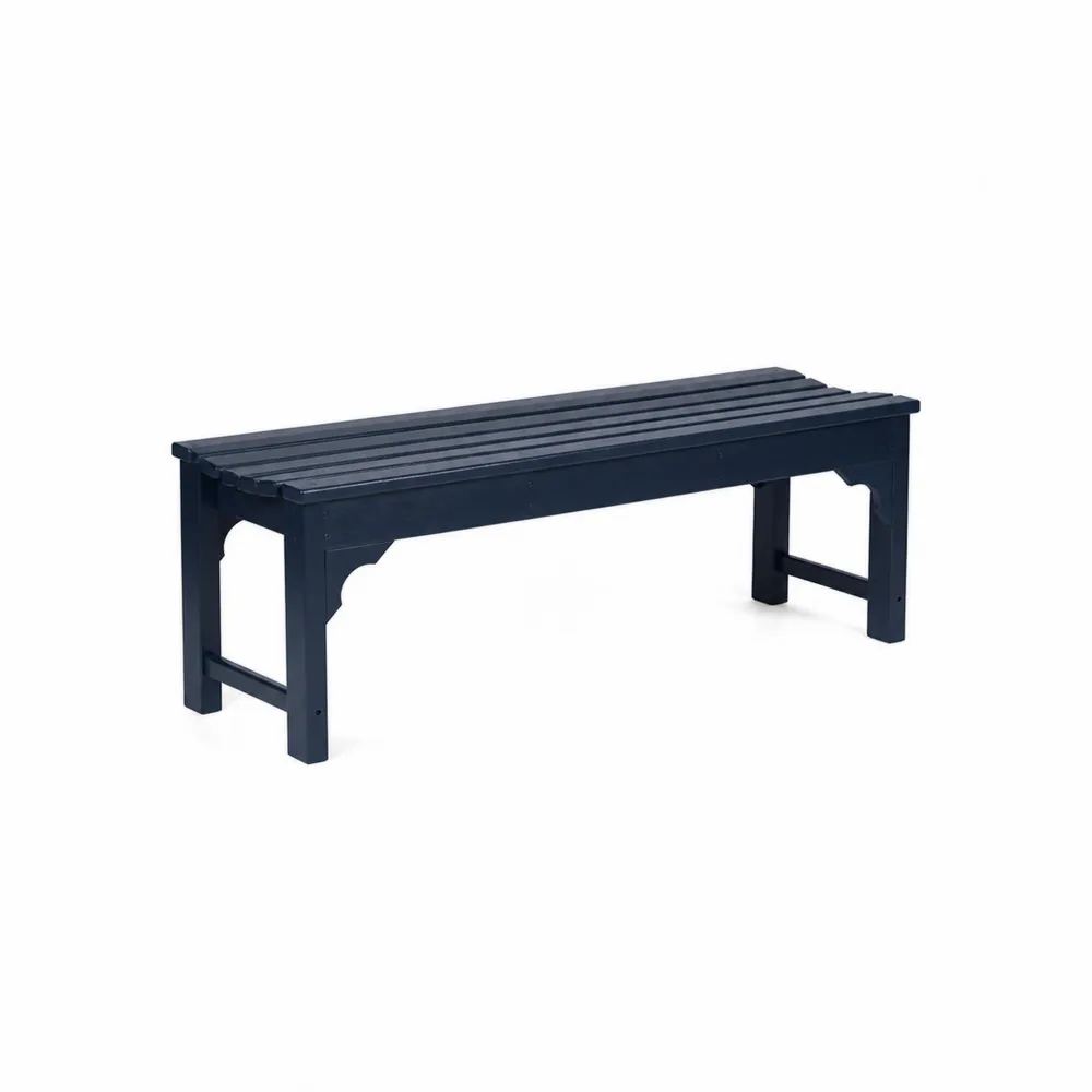 Ławka ogrodowa z polipropylenu Czarna 120 cm