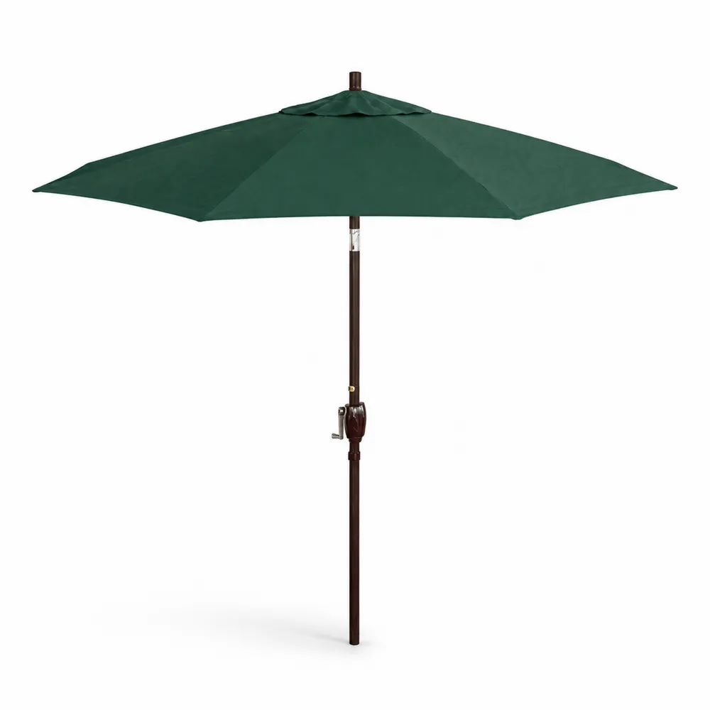 Parasol ogrodowy zielony aluminium poliester 300 cm