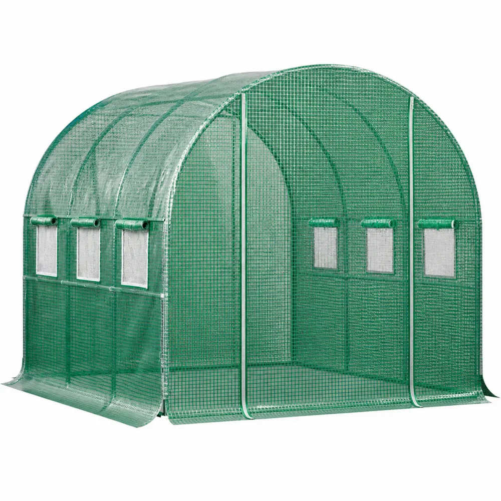 Tunel ogrodowy z folii PE Zielony 300x200x200 cm