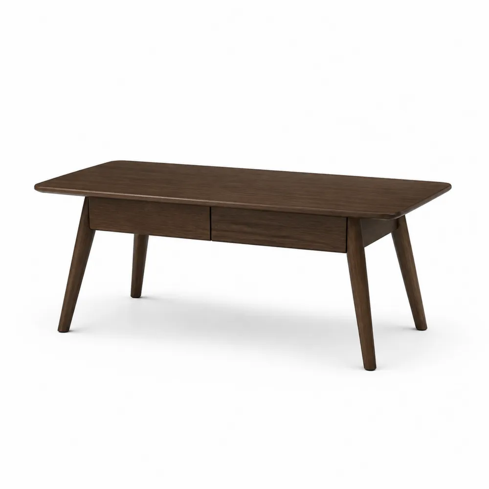 Stolik kawowy z drewna orzechowego 110x60x45 cm