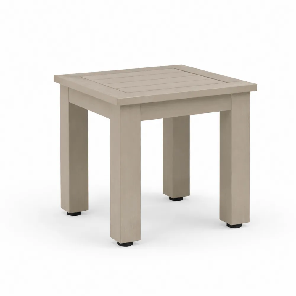 Beistelltisch Kunststoff Beige 40x40x45 cm-novarvencio