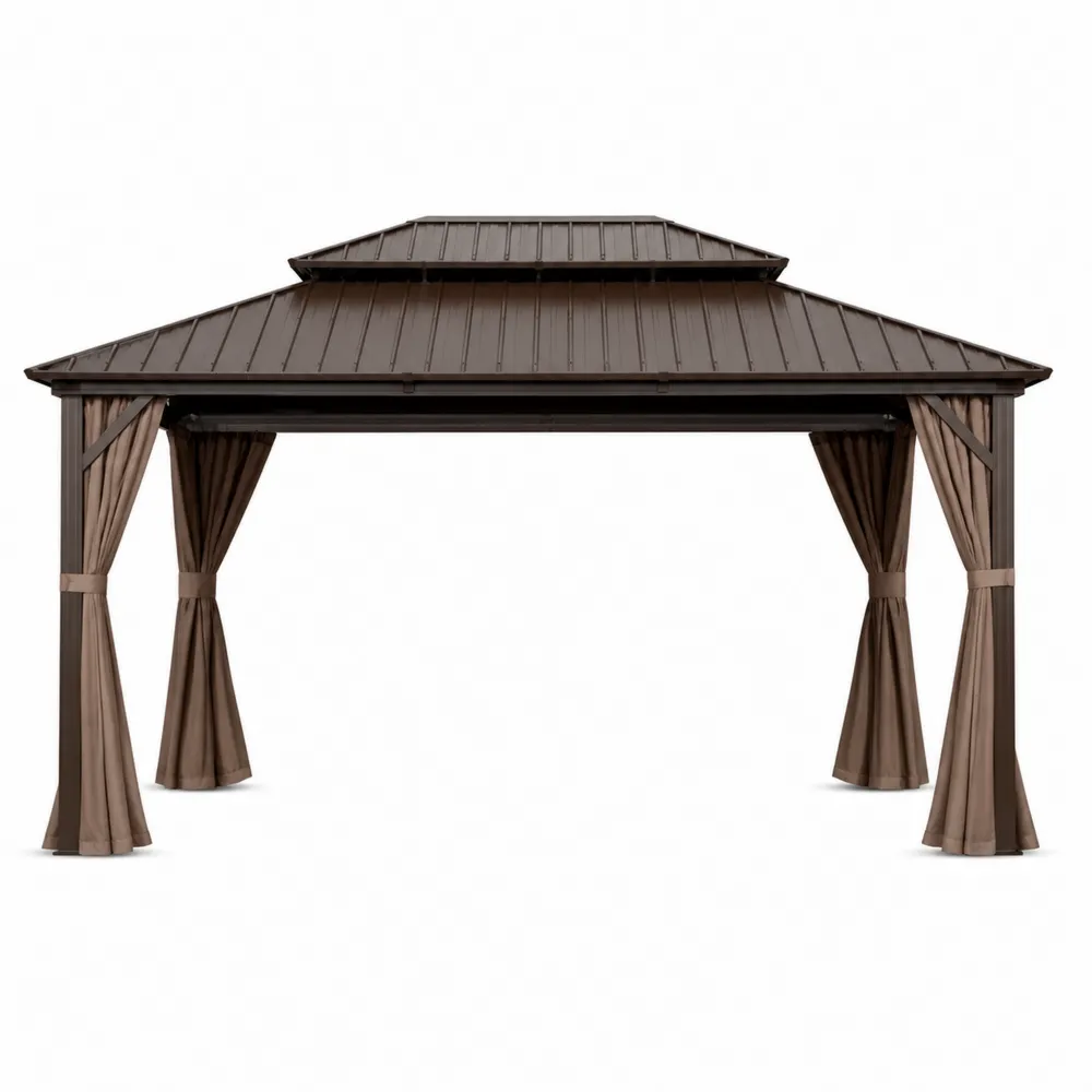 Pavillon Aluminium 300x400 cm Braun-novarvencio