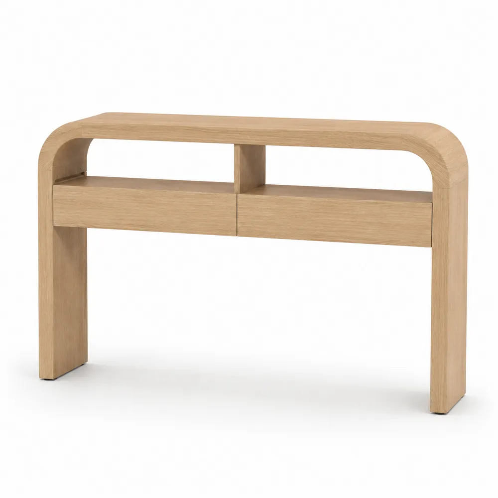 Konsolentisch aus Eichenholz 75 cm hoch-novarvencio