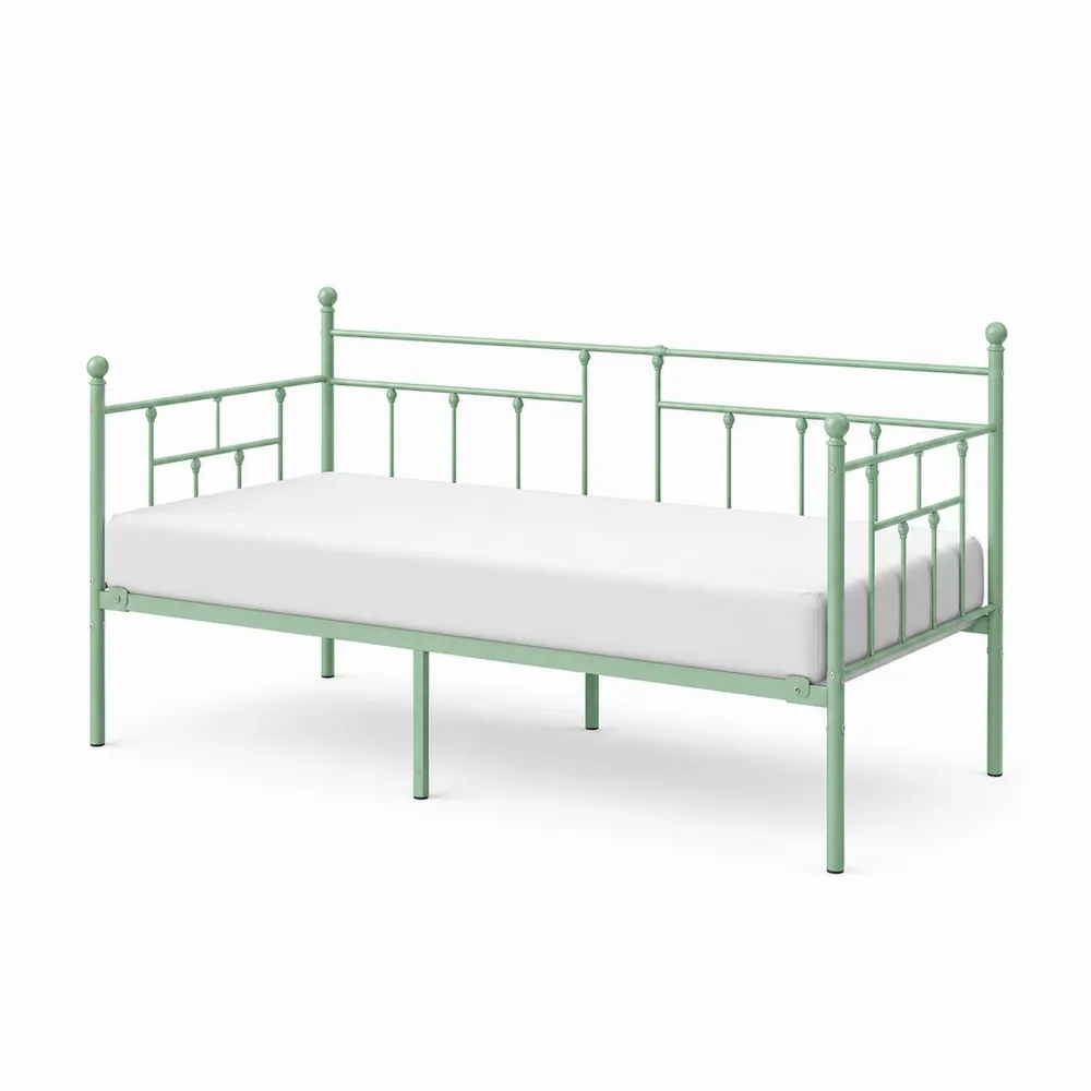 Metall-Tagesbett Grün 90x200 cm-novarvencio