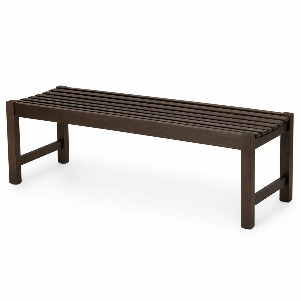 Holzbank Massivholz Dunkelbraun 150cm-novarvencio