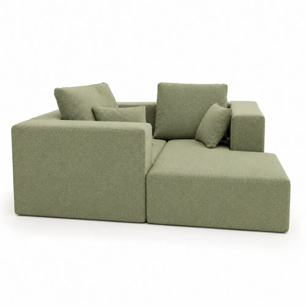 Modulares Sofa Set Stoff Grün-novarvencio