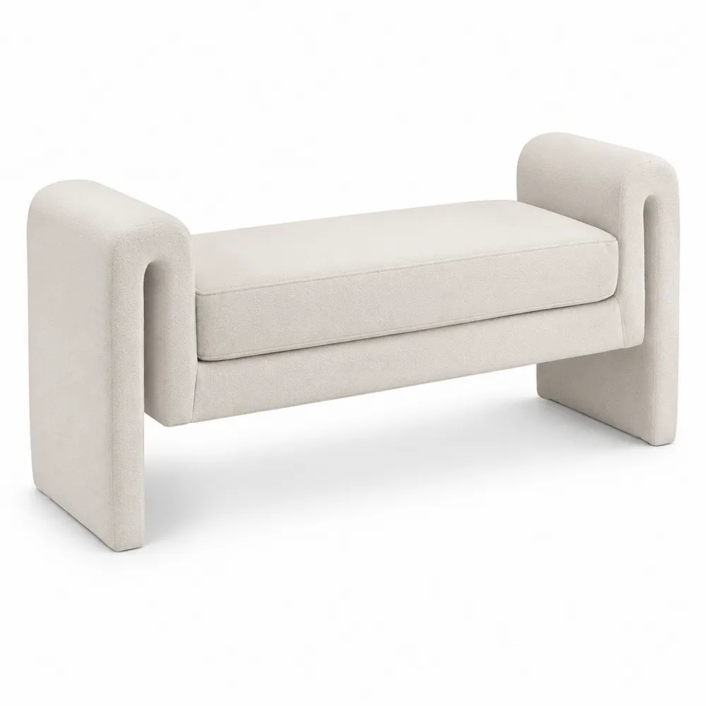 Polsterbank Polyester Beige 120cm-novarvencio