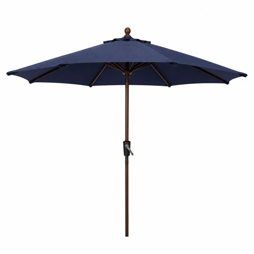 Runder Terrassenschirm Aluminium 300 cm Blau-novarvencio