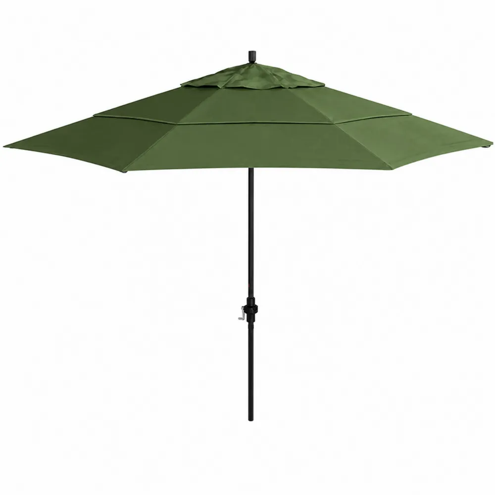 Runder Terrassenschirm Aluminium Polyester Grün Ø 300 cm-novarvencio