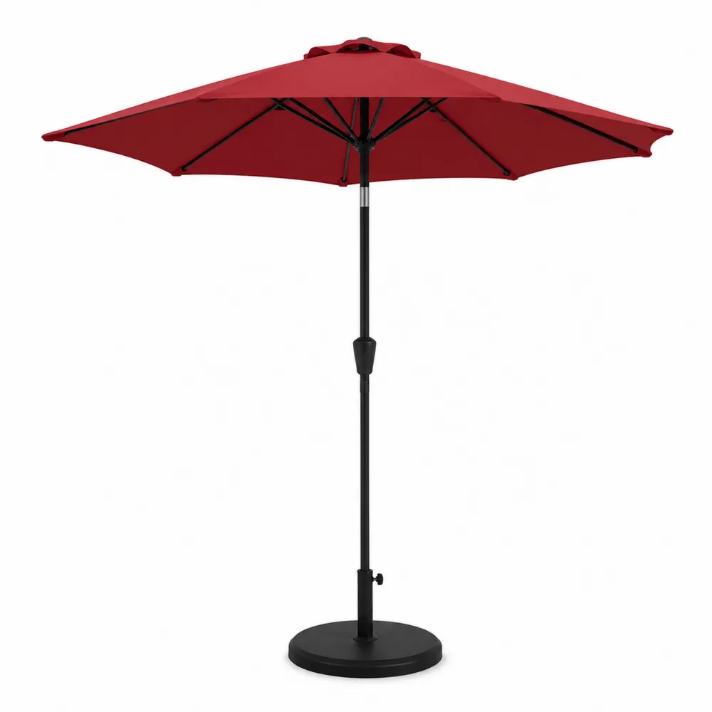 Runder Terrassenschirm Polyester 200 cm Rot-novarvencio