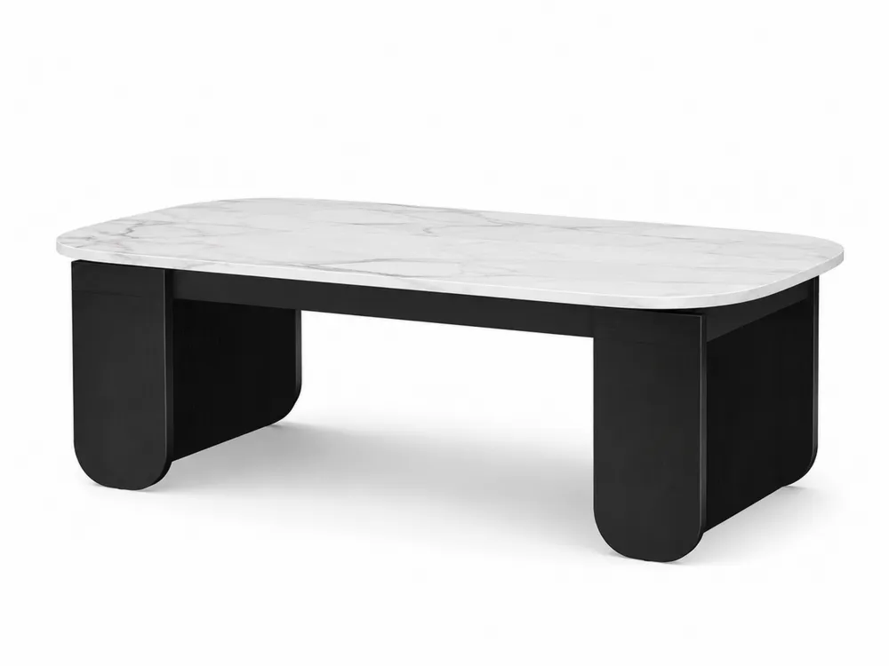 Couchtisch mit künstlicher Marmorplatte 120x60x40 cm