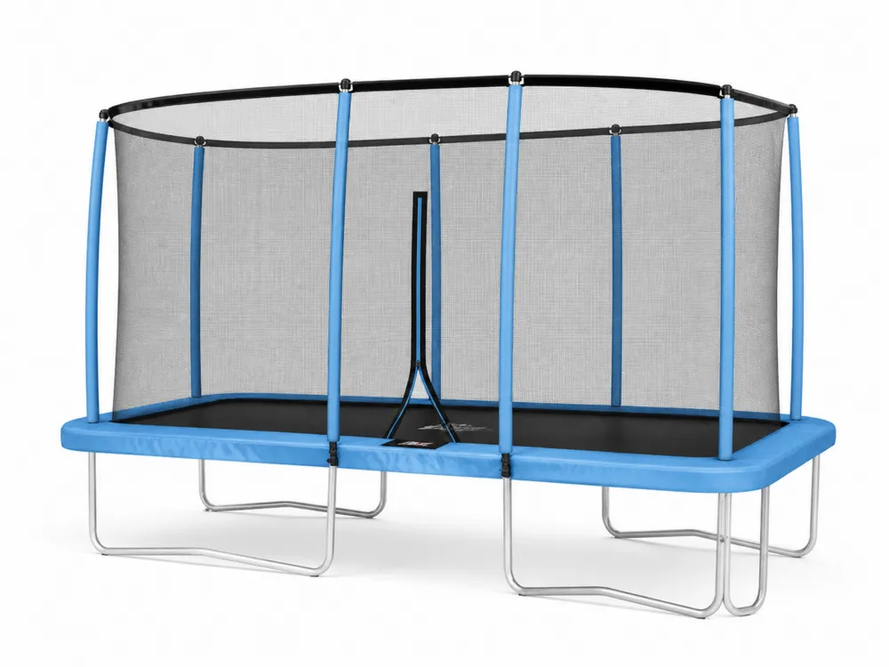 Rechteckiges Trampolin mit Sicherheitsnetz 300x200 cm Stahl