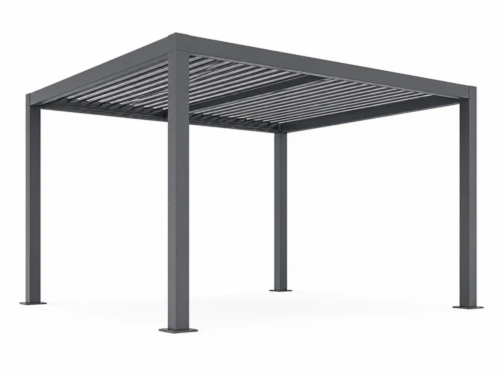 Pergola aus Aluminium Anthrazit 300x400x250
