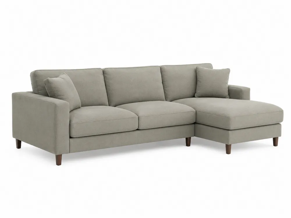 Modulares Sofa mit Chaiselongue aus Stoff in