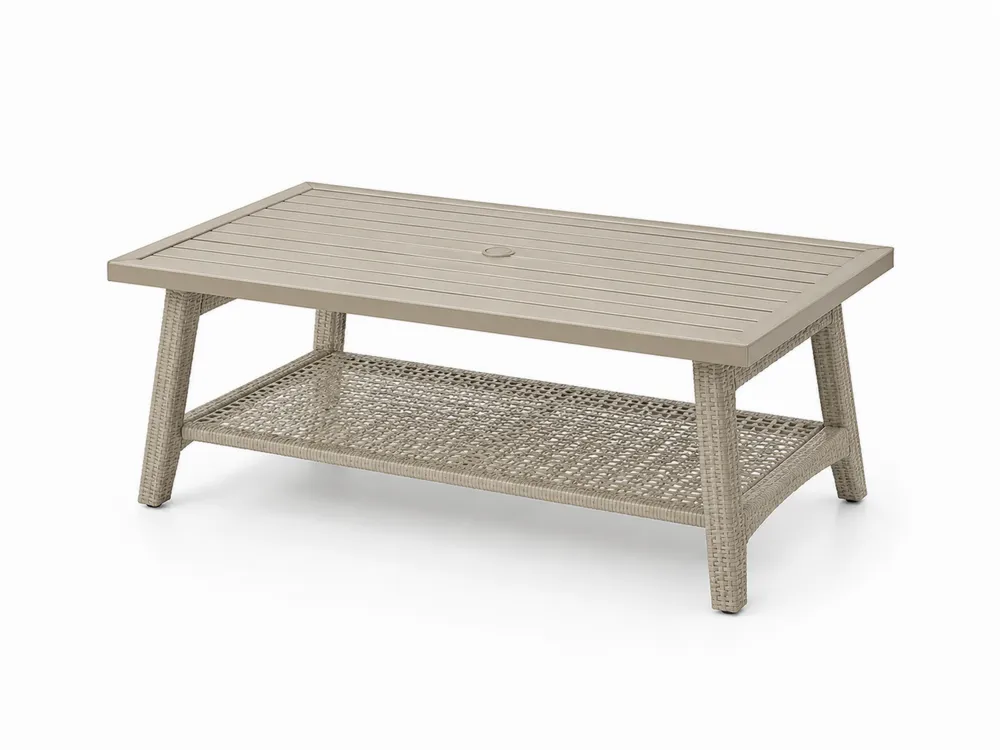 Garten-Couchtisch 120x60cm Polypropylen