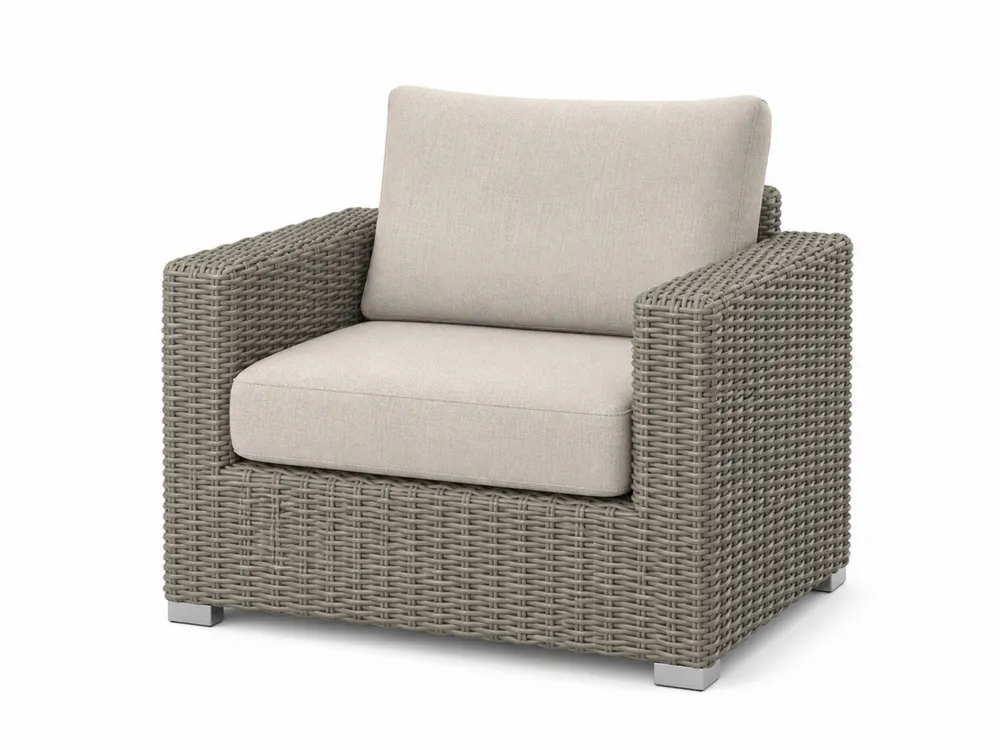 Outdoor-Clubstuhl aus Polyrattan