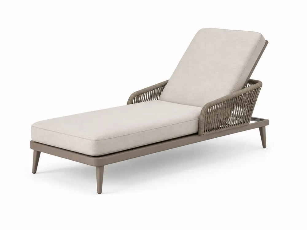 Outdoor-Liegestuhl Aluminium Polyestergurt
