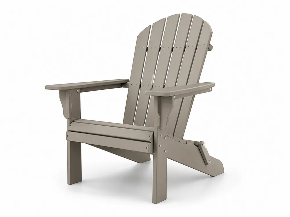 Adirondack-Stuhl aus Kunststoff in Beige 90cm