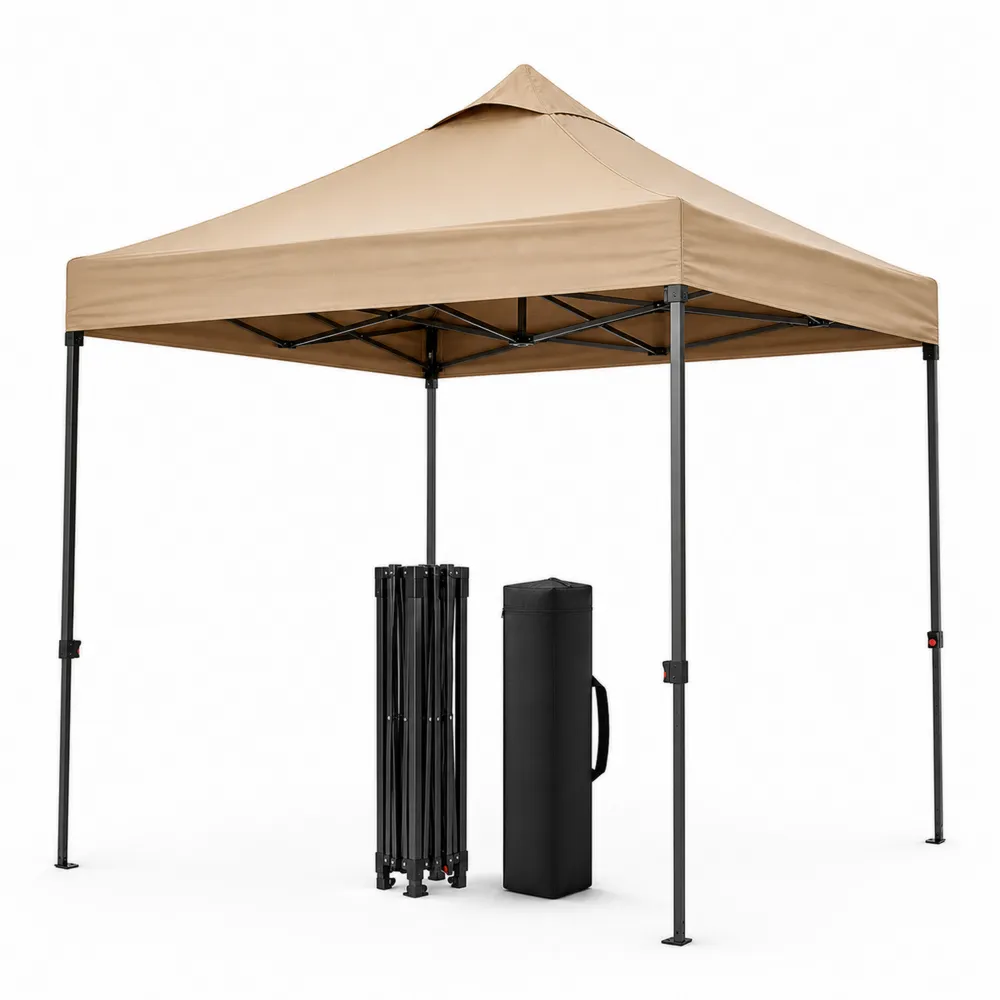 Faltpavillon 3x3m Beige Wasserfest mit