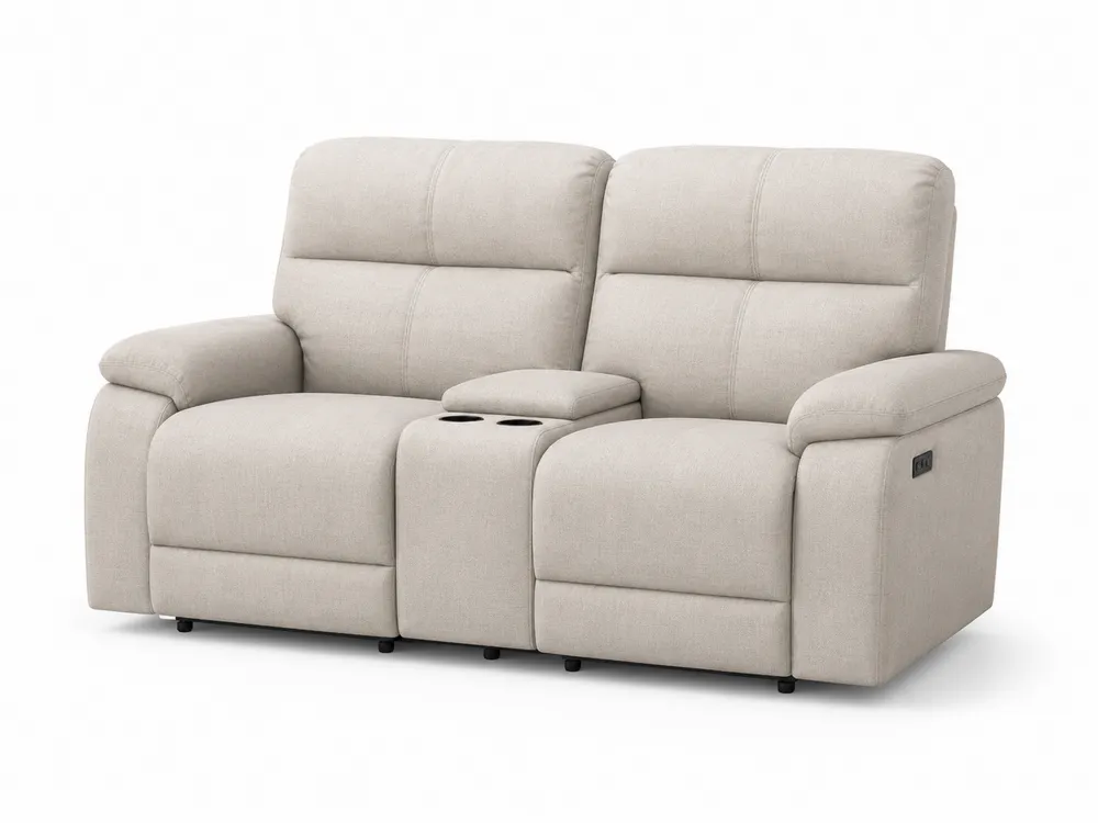Zweisitzer Stoffsofa Beige mit