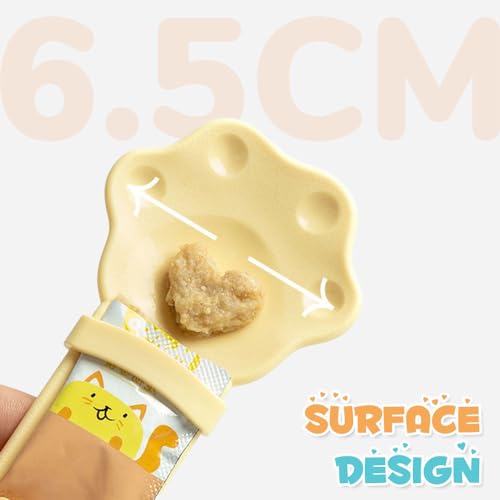 Cat Treat Squeezer Spoon, Mess-Free Feeder for Churu Puree