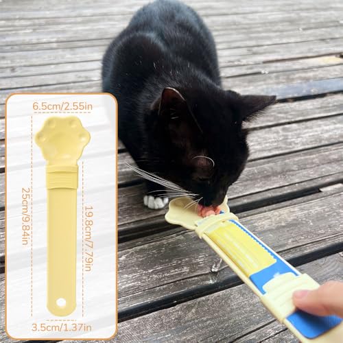 Cat Treat Squeezer Spoon, Mess-Free Feeder for Churu Puree